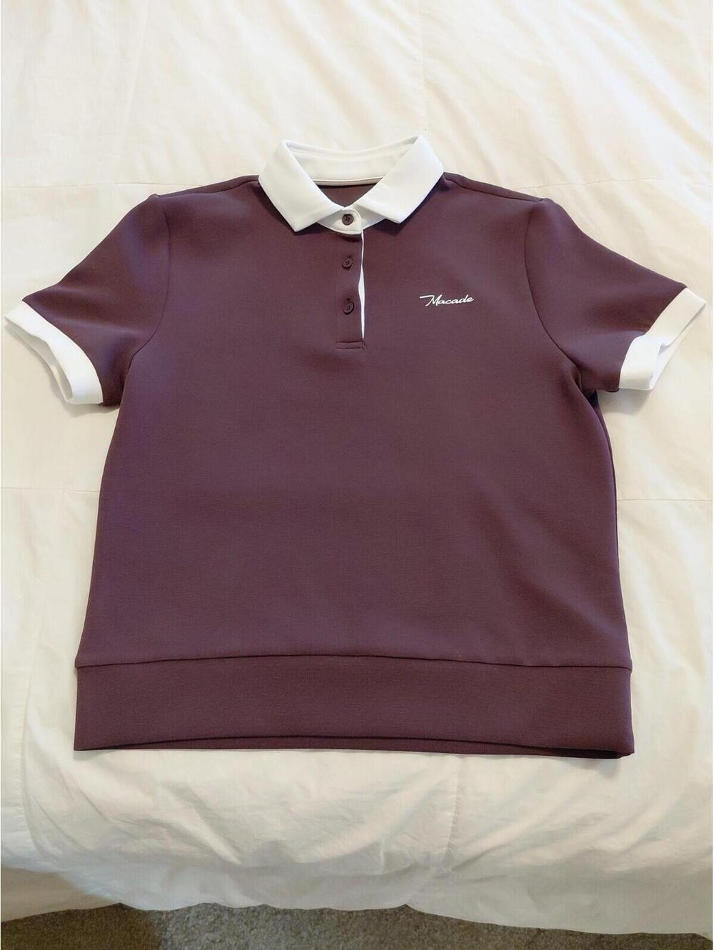 Macade Women Spring 26 Aura TX Relaxed Shirt Mauve Size S Likenew
